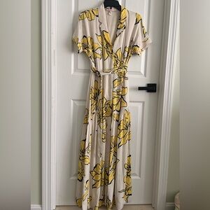 Hutch Yellow Floral Maxi Dress
